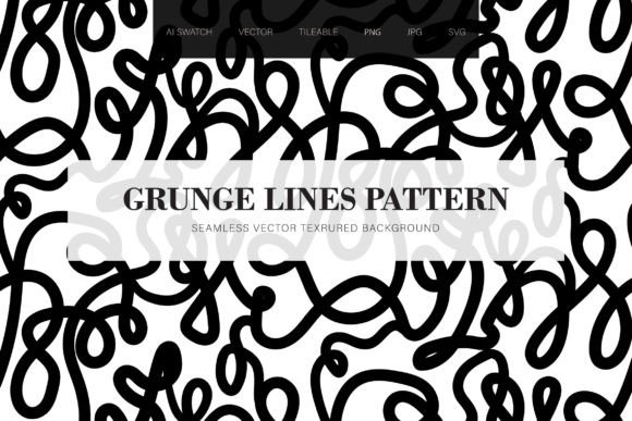 Black Grunge Lines Seamless Pattern: Graphics & Patterns for Local Branding