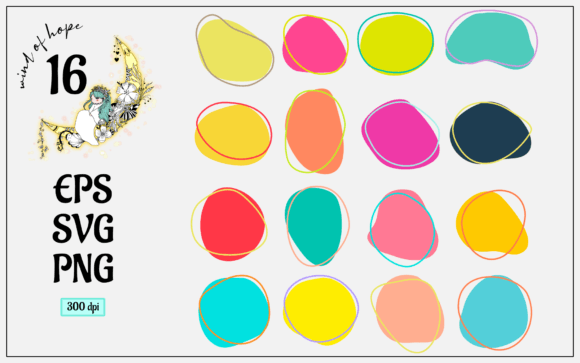 Colorful Abstract Shapes Vector: Graphics & Web Elements