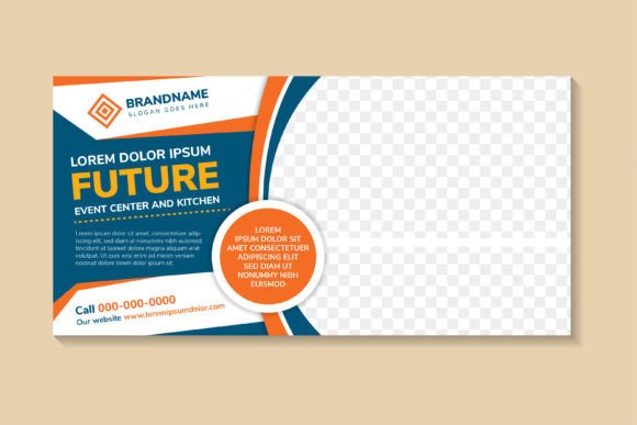 Future Horizontal Banner: Graphics for Landing Page Templates