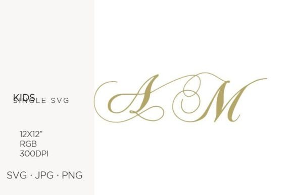 Monogram, Letter a and Letter M: Clean Graphics & Icons for Brand Projects