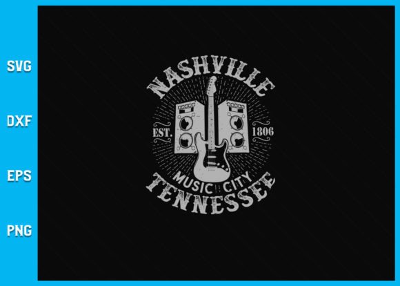 Nashville Music City USA Vintage SVG Graphics for Crafts