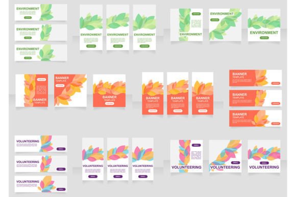 Promotional Web Banner Template Bundle: Graphics for Handmade Brands