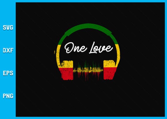 Rasta Reggae Music Headphones Graphics for Crafts