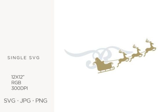 Santa Claus Sky Sledge, Letter R: Festive Icons & Graphics